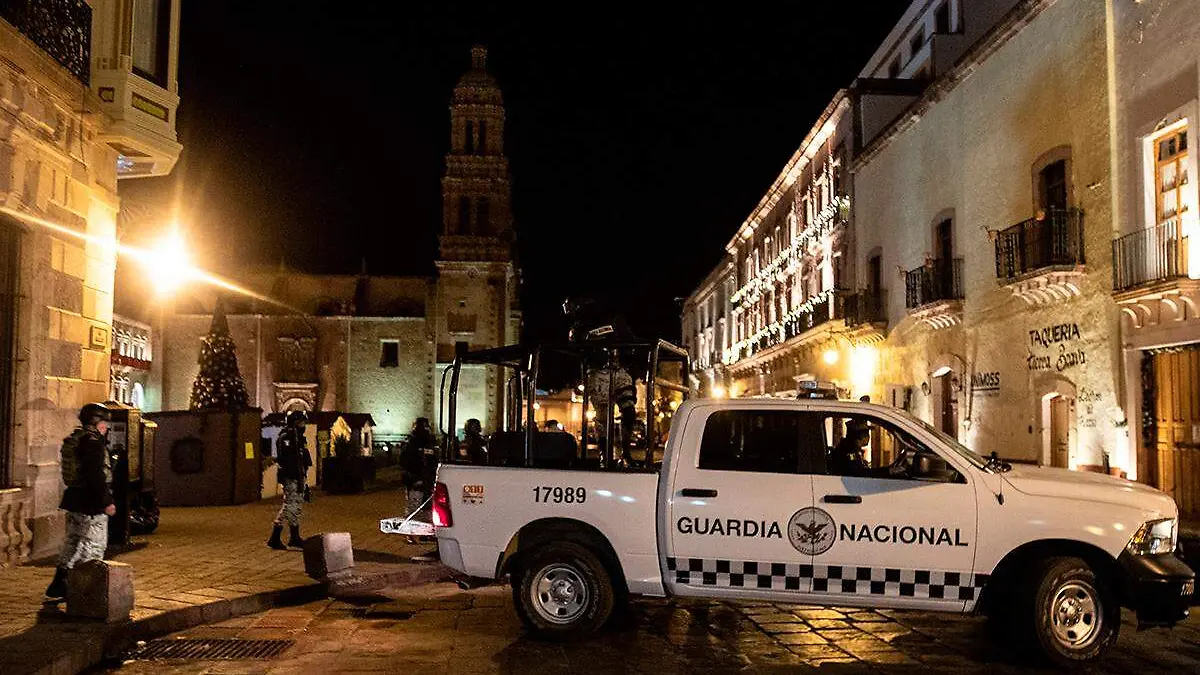 Operativo en Plaza de Armas Zacatecas